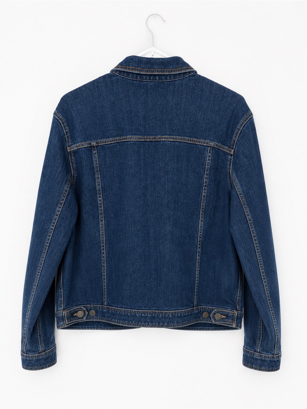 Talbots Dark Wash Denim Jacket Size 2X Classic Stretch Jean Jacket - Picture 3 of 12